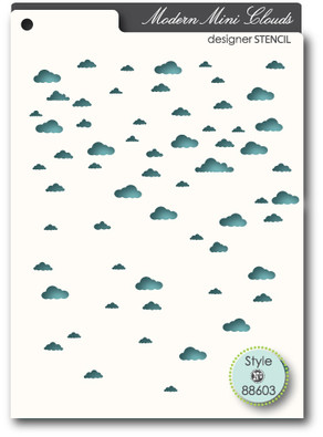 Memory Box Stencil Mini Clouds