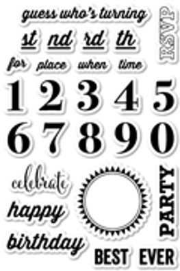 Memory Box Clear Stamp Party Time