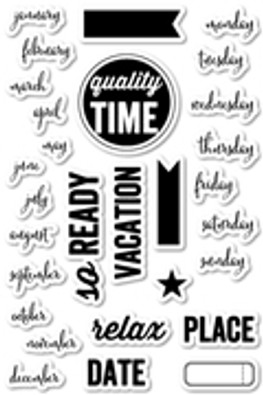 Memory Box Clear Stamps Well Planned