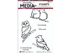 Ranger Dina Wakley Scribbly Birds on Branches