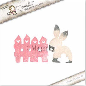 Magnolia Stamps Shadow Stamp Bunny and Fence