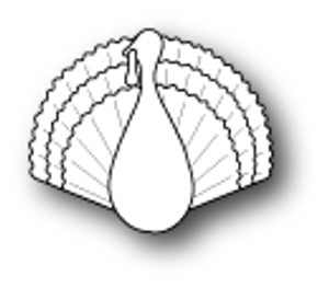 Poppystamps Craft Die - Festive Turkey (PS-1288)