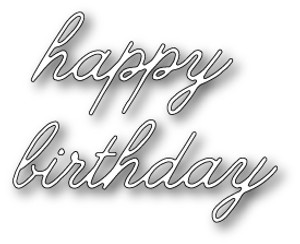 Poppystamps Craft Die - Decor Happy Birthday (PS-1318)