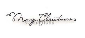 Magnolia Stamps - A Lovely Christmas - Merry Christmas Text