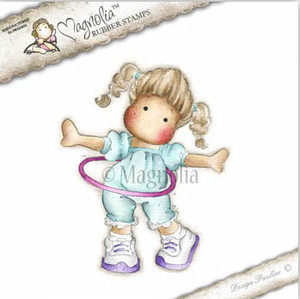 Magnolia Stamps Sweet Rainbow Rocking Tilda Rubber Stamp