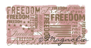Magnolia FREEDOM BACKGROUND Rubber Stamp Magnolia FREEDOM BACKGROUND Rubber Stamp