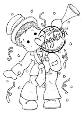 Magnolia Rubber Stamp HAPPY NEW YEAR EDWIN