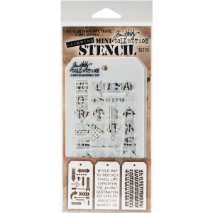 Tim Holtz Mini Layering Stencil - Set 15
