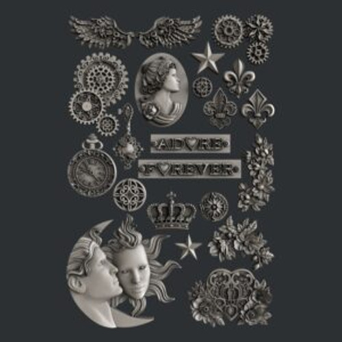 Zuri Designs, Inc - Silicone Mold - Lil Bit of Everything (ATM-LBE01)