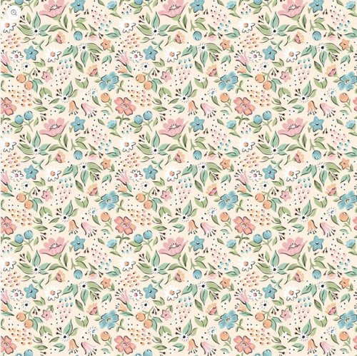 Poppie Cotton Garden Party Freshly Picked Yellow - Cut by the half yard