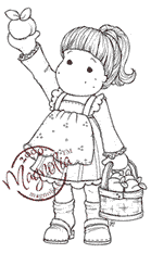 Magnolia TILDA PICKING PEACHES Rubber Stamp - The Rubber Buggy
