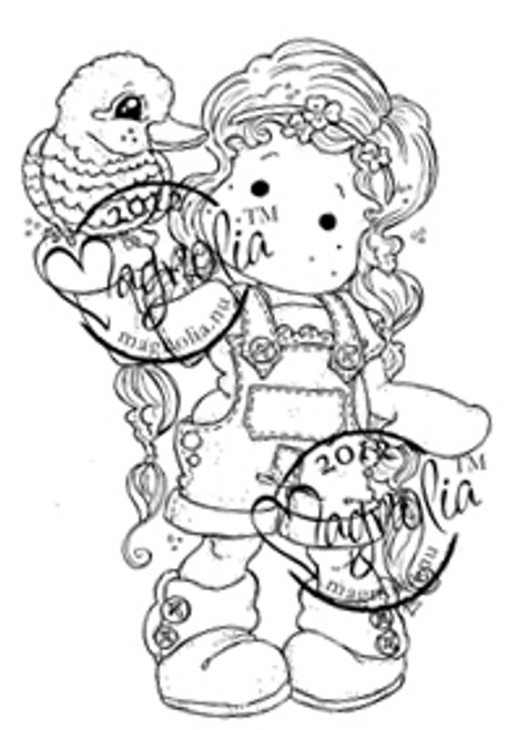Magnolia Rubber Stamp TILDA WITH HER KOOKABURRA - The Rubber Buggy