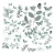 49 and Market - Color Swatch: Eucalyptus – Acetate Leaves (49M-CSE39937) 1