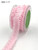 May Arts - 1 Inch Two Stitch Pleated Ruffle Fold Ribbon with Cut Edge - Light Pink