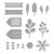 Spellbinders - Merry & Bright Collection - Petite Blooms and Sentiments (S3-485)