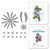 Spellbinders - Birds & Bees Garden Collection Susan Tierney-Cockburn - Aster Etched Dies (S1-128)
