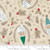 Moda Fabric - Cozy Wonderland Natural - Jolly St Nick Christmas Santa
