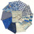 Tim Holtz Palette Indigo Collection - 10 pcs Fat Quarter