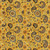 QT Fabrics - Sunflower Serenade - Sunflower Paisley Mustard - Sold by 1/2 Yard