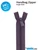 By Annie Single Slide Handbag Zipper - 24" Eggplant