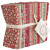 The Winter Reds and Greens colorway contains an array of red fabrics combined with hints of green.
