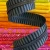 Sassafras Lane Wide Black & Grey Stripe Zipper Tape with Rainbow teeth