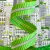 Sassafras Lane Wide Green Stripe Zipper Tape with Nickle Teeth
