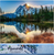 Figured'Art Paint By Number Rolled - Lake and Mountain Reflection