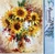 Figured'Art Paint By Number Rolled - Pretty Sunflowers