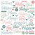 49 and Market - Vintage Artistry Tranquility Collection - Chipboard Word Set 1