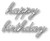 Poppystamps Craft Die - Decor Happy Birthday (PS-1318)