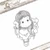 Magnolia Stamps - A Touch Of Love - Cupid Angel Tilda