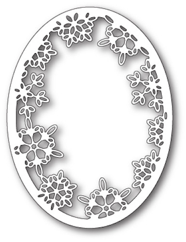 Box Die- Batavia Snowflake Oval Craft Die 99816 - The Rubber