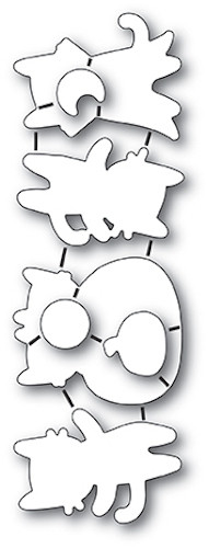 Poppystamp - Halloween Costume Cats Craft Die Set - The Rubber Buggy