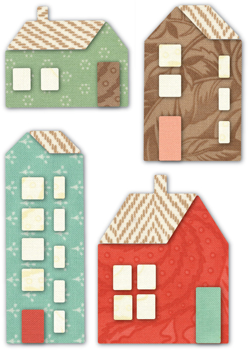 Memory Box Die - Mountain Village Houses Craft Die - The Rubber Buggy