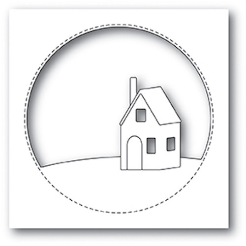 Memory Box Die - Cabin Circle Craft Die - The Rubber Buggy