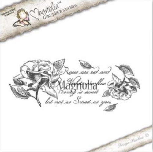 Magnolia Stamps You Are Invited - Roses Are Red Text - The Rubber Buggy