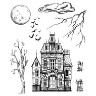 Tim Holtz Cling Rubber Stamp Sketch Manor Pre-Order 