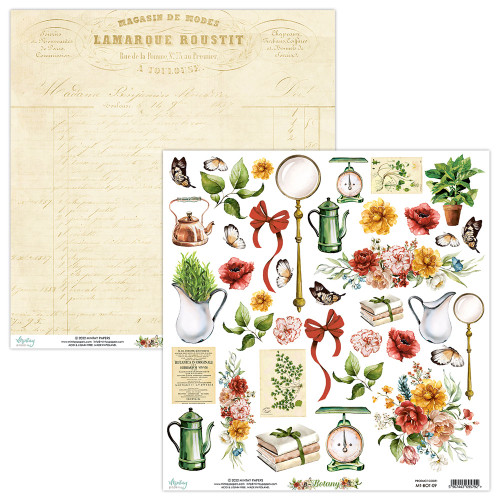 REDUCED Mintay - Botany - 12x12 Chipboard Sticker Sheet