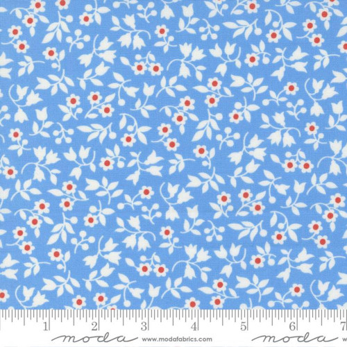 Moda Fabric - Fig Tree Fruit Cocktail - Blueberry 20465-13 - Sold by 1/2  Yard Increments, Cut Continuously - The Rubber Buggy