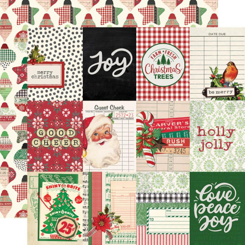 Scrapbook Paper Vintage Christmas Tree