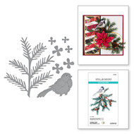 Spellbinders - Snow Garden - Hemlock, Cones and Chickadee Etched Dies (S4-1305)