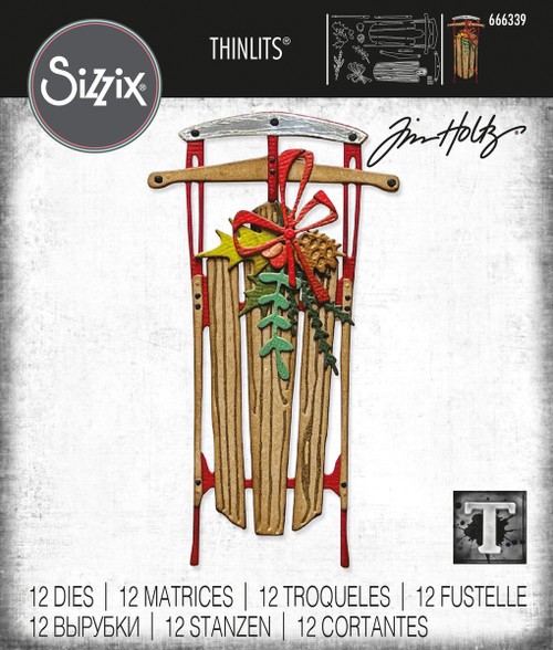 Sizzix - Tim Holtz Christmas 2023 - Vintage Sled Thinlits