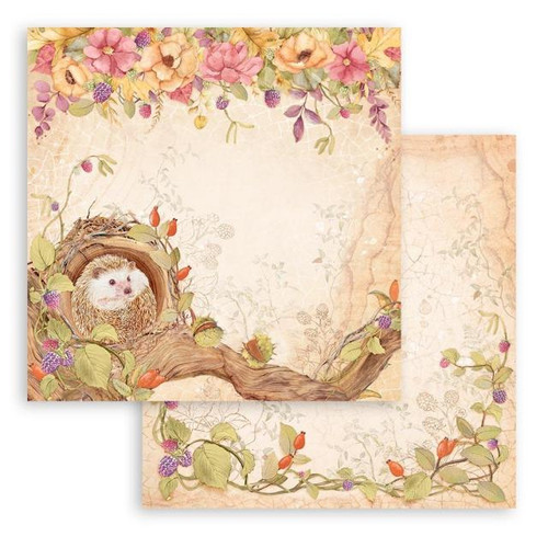 Carta Scrapbooking Stamperia Woodland - 10 Fogli 30,5x30,5 Cm Per Creazioni Fai Da Te - Foto 3