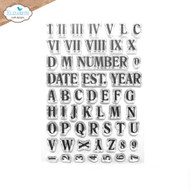 Elizabeth Craft Designs - Roman Numerals With Alpha Clear Stamp Set 