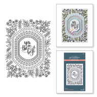 Spellbinders BetterPress - Mirrored Arch Collection - Press Plate - Mirrored Arch Nested Sprigs (BP-112)