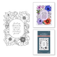 Spellbinders BetterPress - Mirrored Arch Collection - Press Plate - Mirrored Arch Blooms (BP-106)