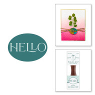 Spellbinders - Propagation Garden Collection By Annie Williams - Brass Wax Seal With Handle - Oval Hello (WS-121)