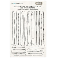 49 and Market - Stitching Essentials 02 - 6x8 Rub-on Transfer Set (E-26030)