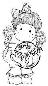 Magnolia Stamps - Tilda with Lace Jeans - The Rubber Buggy